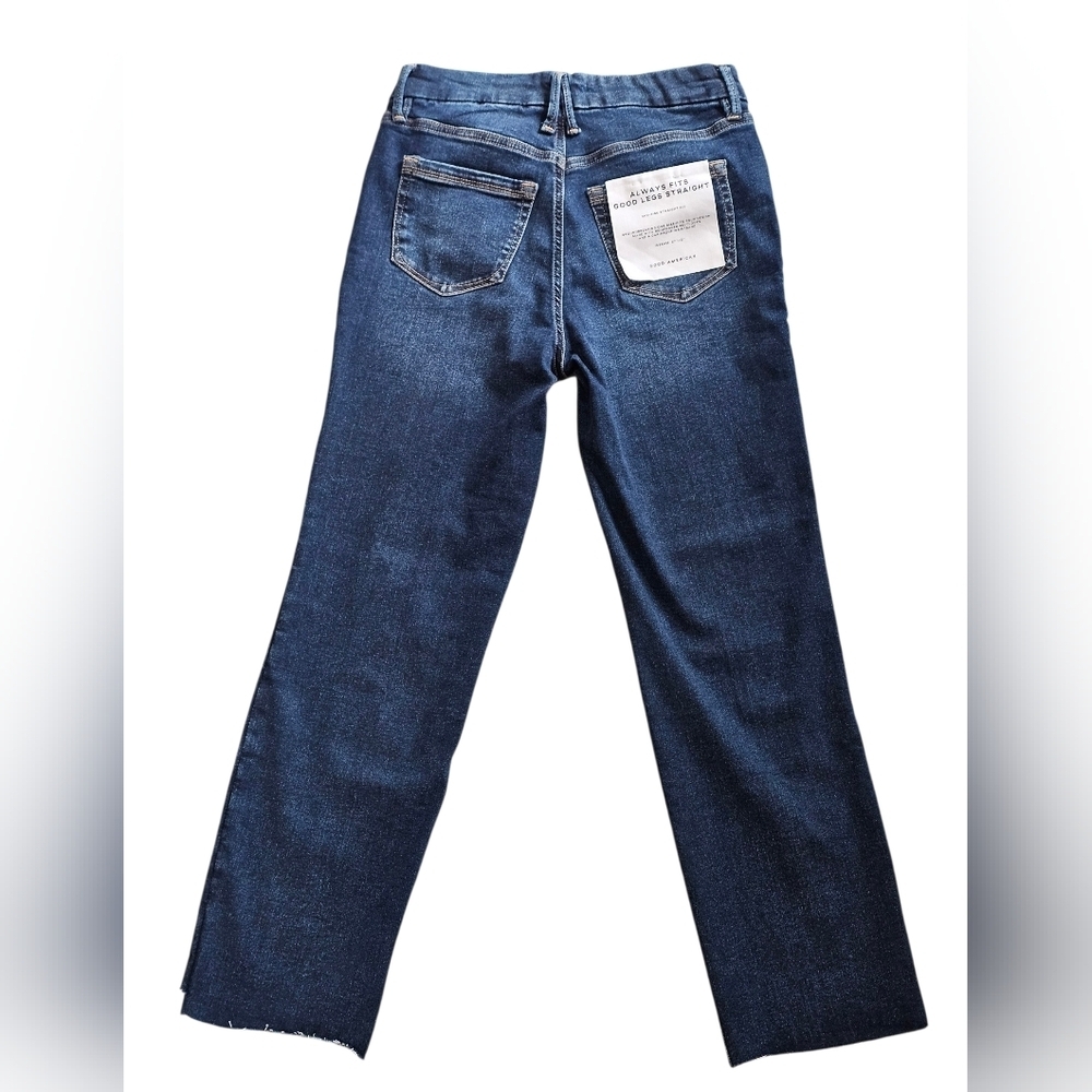 Good American Women's (Size 6-12) Good Legs Straight Mid-rise Straight Leg, NEW! - Picture 7 of 13